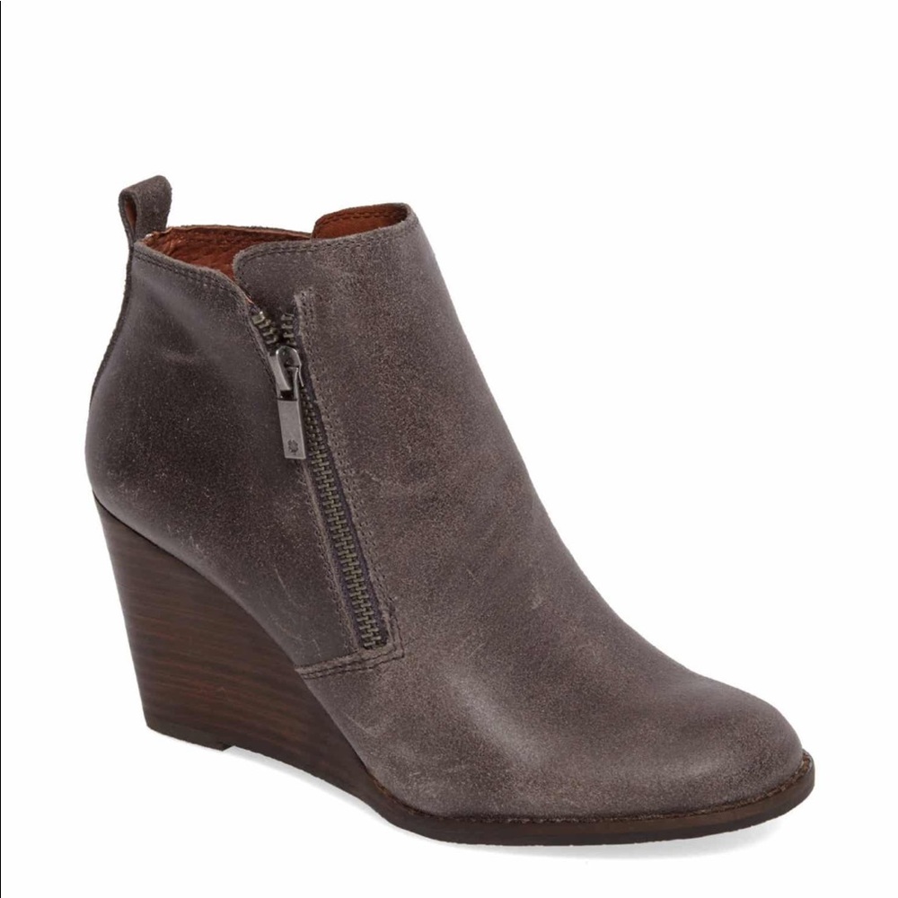 NWT Lucky Brand Yesterr Wedge Bootie